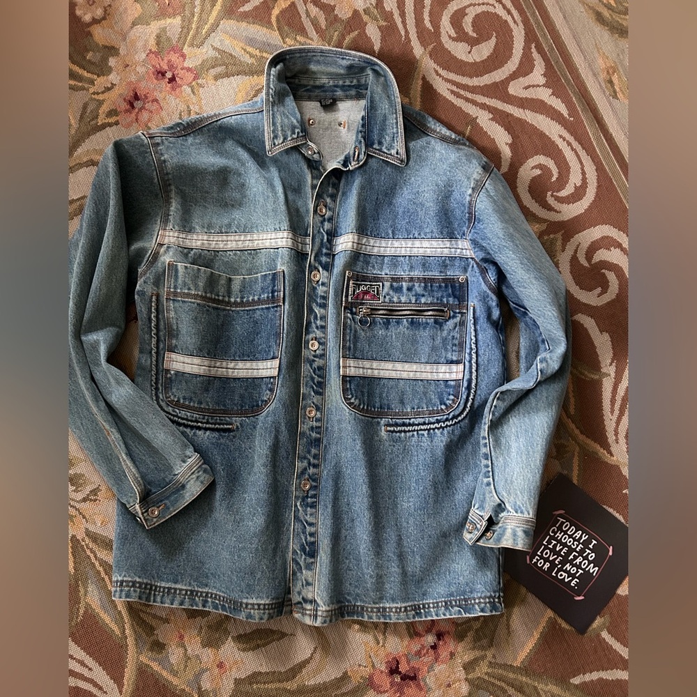 Rugged Boxx Denim Jean Jacket. Men’s size medium.
